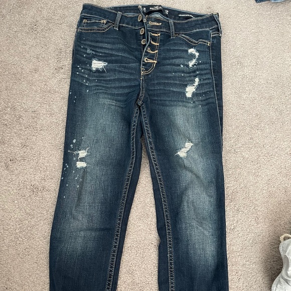 hollister high rise super skinny crop - Picture 3 of 4